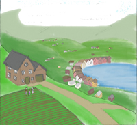 Storyboard Hose on Hill in Color